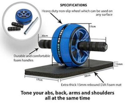 Picture of Ab Roller Wheel for Abdominal Exercise - Multi-Color