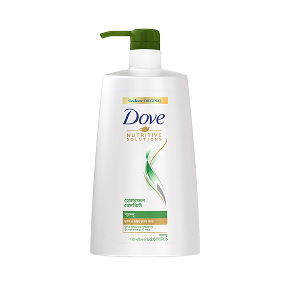 Picture of Dove Daily Shine Shampoo, 650ml | Nourishing Formula for Strong & Beautiful Hair (Mada in India)
