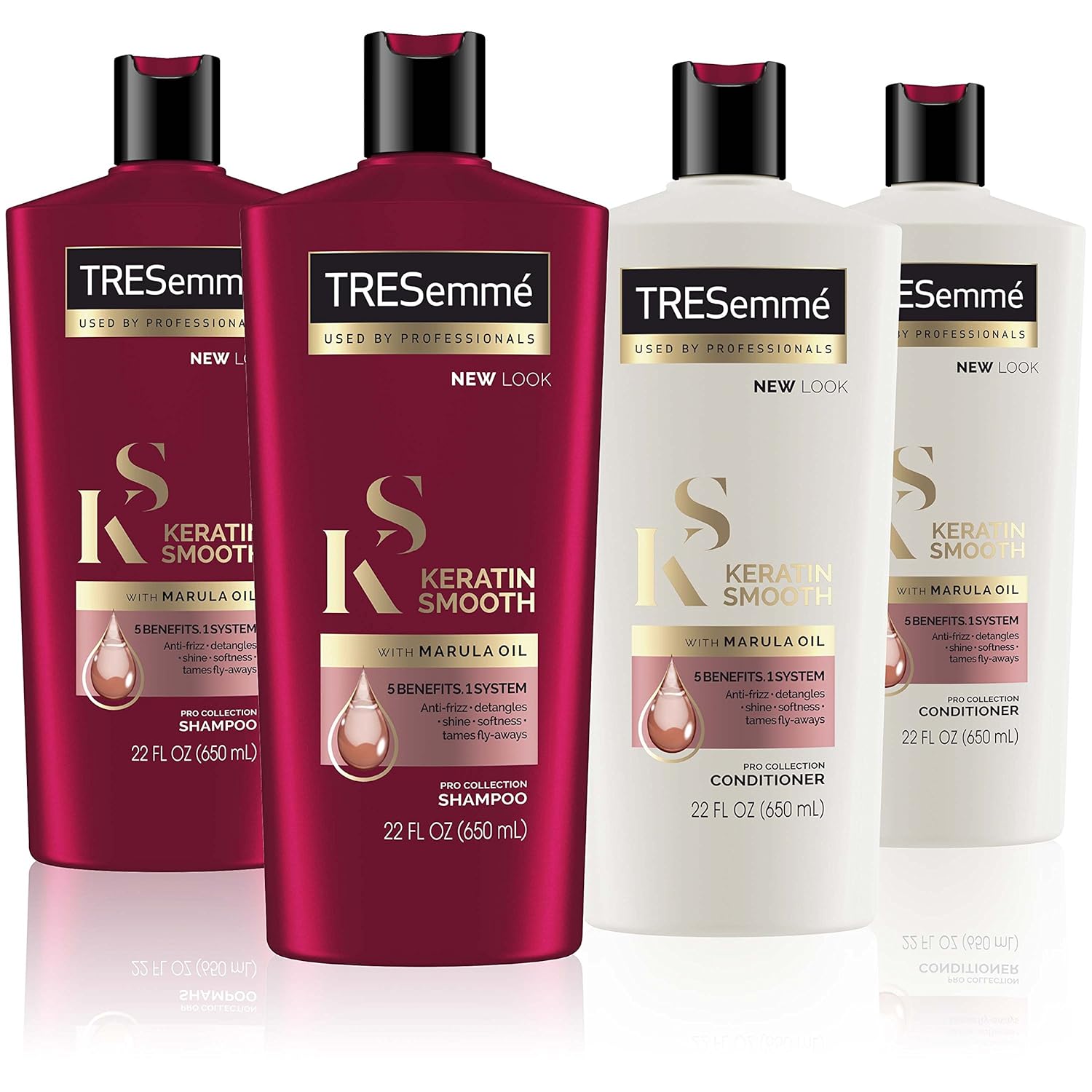 Picture of ORIGINAL-TRESemme Keratin Smooth Shampoo 1000 ml, With Keratin & Argan Oil for Straighter, Shinier Hair - Nourishes Dry Hair & Controls Frizz, For Men & Women