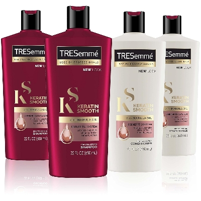 Picture of ORIGINAL-TRESemme Keratin Smooth Shampoo 1000 ml, With Keratin & Argan Oil for Straighter, Shinier Hair - Nourishes Dry Hair & Controls Frizz, For Men & Women
