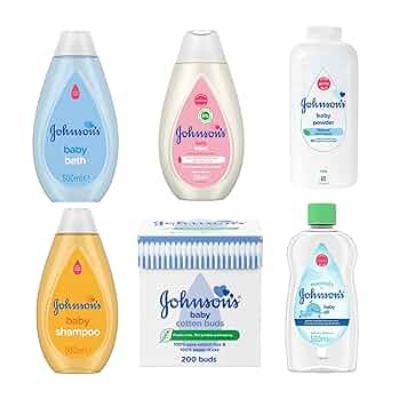 Picture of Johnson's Baby 5 Pice-combo ( Soap , Shampoo, Oil, lotion, Powder) (Made in India)