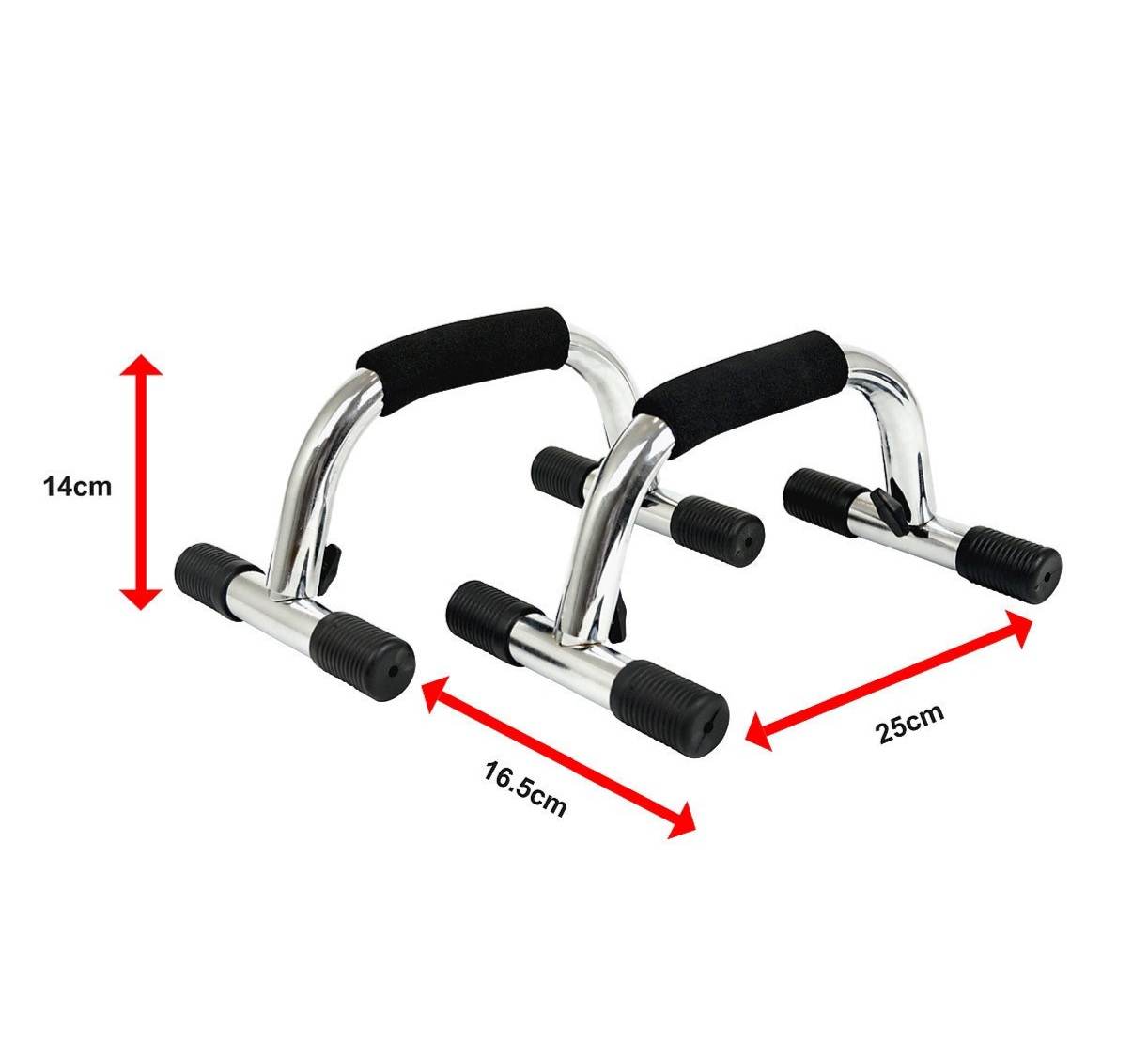 Picture of Combo Pack of 2 Pieces High Push Up Stand  Silver and Black