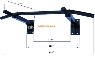 Picture of Wall Mounted Pull Up Chin Up Bar - Foam Grip - Black