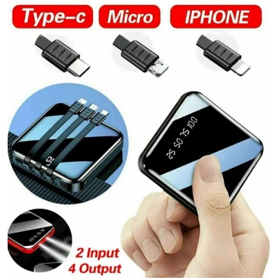 Picture of Built in 4 Wire Charging Power Bank 10000mAh