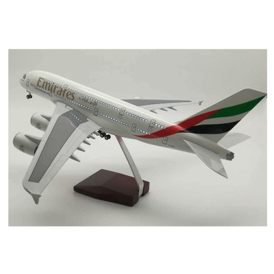 Picture of 1:160 Scale Airbus A380 Airplane Model (45cm) – Passenger Aircraft Toy for Kids & Adults, DIY Assembly Kit, Home & Office Decor, Gift Item