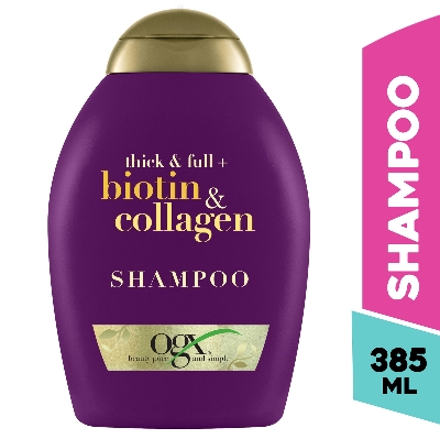 Picture of UK ,USA, Original OGX thik & Full Biotin & Collagen Shampoo Used For male/female 385 Ml