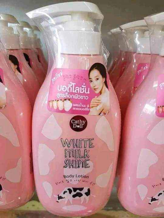 Picture of ORIGINAL THAILAND  CATHY DOLL WHITE MILK SHINE BODY LOTION 450ML
