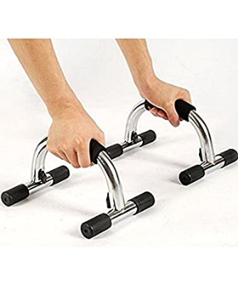 Picture of Combo Pack of 2 Pieces High Push Up Stand  Silver and Black