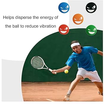 Picture of 3-PCS Tennis Racket Vibration Dampeners - Smile