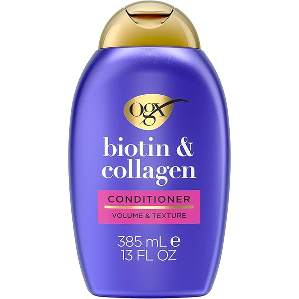 Picture of UK product Hair care Ogx nourishing + coconut milk, biotin and collagen, And argan oil shampoo used for male/ female - 385 ml