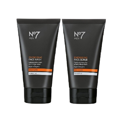 Picture of Original UK No7 Men Energising Face Wash x 150ml & No7 Men Energising Face Scrub x 150ml