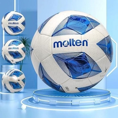 Picture of Molten Soccer Ball Size 5 Vantaggio Football Superior Function and Design Ultimate Visibility for Adults Kids 5000 Match Ball SnowWhite