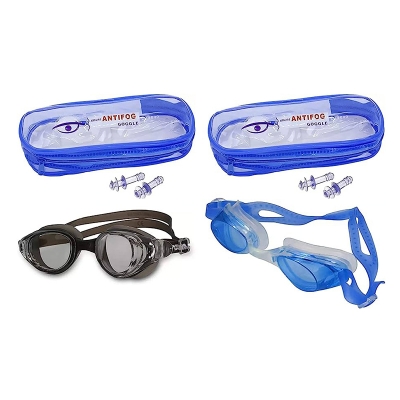 Picture of Fashion Anti Fog UV Swimming Goggles Multicolor