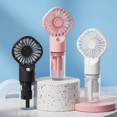 Picture of Portable Hand Held Water Spray USB Cooling Fan - Multi-color