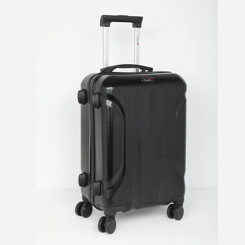 Picture of Travello Luxury Plus 20 Inch Ultra Light Weight Strong Build Quality Water-Resistant Double Caster Wheel Bigger Space Hardtop Luggage-Trolley Black
