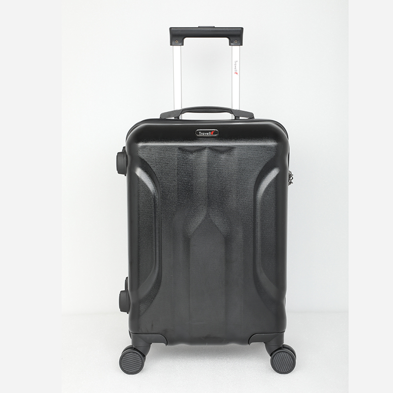 Picture of Travello Luxury Plus 20 Inch Ultra Light Weight Strong Build Quality Water-Resistant Double Caster Wheel Bigger Space Hardtop Luggage-Trolley Black