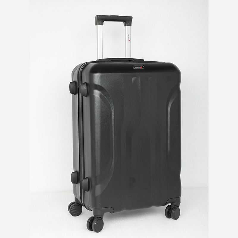 Picture of Travello Luxury Plus 24 Inch Ultra Light Weight Strong Build Quality Water-Resistant Double Caster Wheel Bigger Space Hardtop Luggage-Trolley Black
