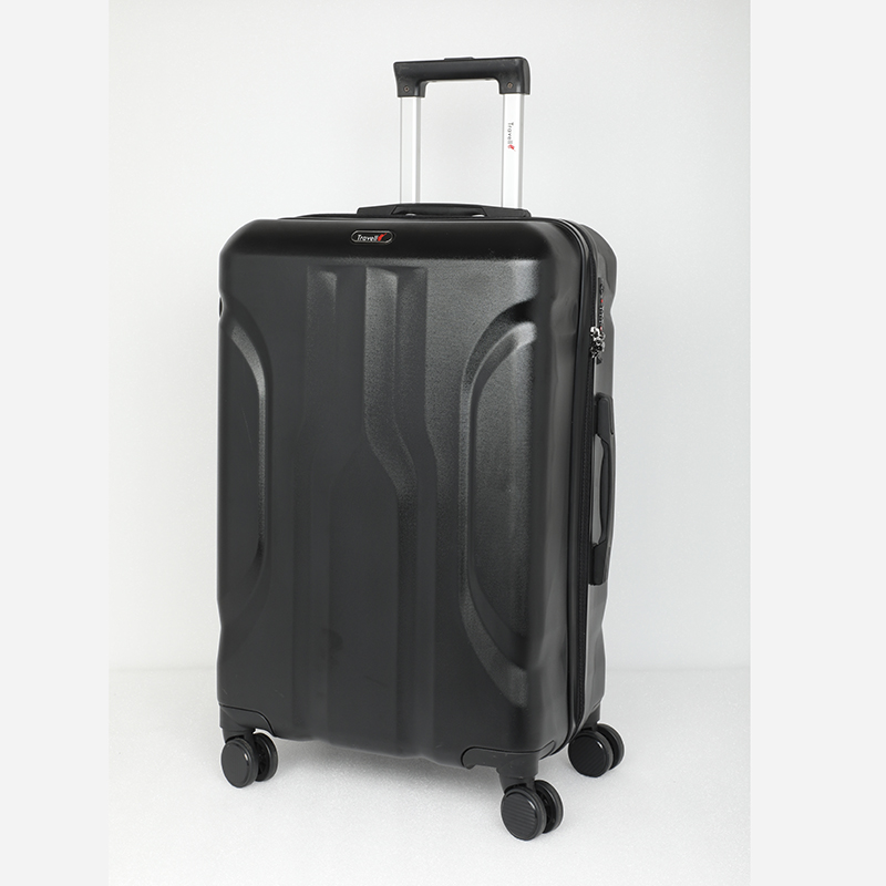 Picture of Travello Luxury Plus 24 Inch Ultra Light Weight Strong Build Quality Water-Resistant Double Caster Wheel Bigger Space Hardtop Luggage-Trolley Black