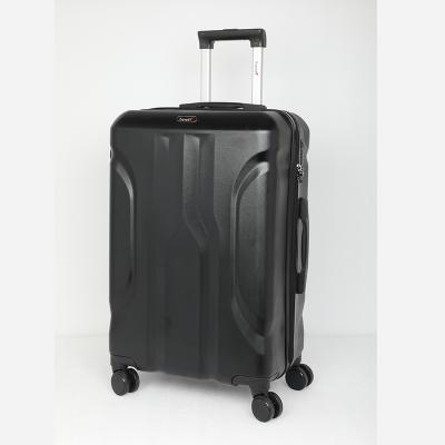 Picture of Travello Luxury Plus 24 Inch Ultra Light Weight Strong Build Quality Water-Resistant Double Caster Wheel Bigger Space Hardtop Luggage-Trolley Black