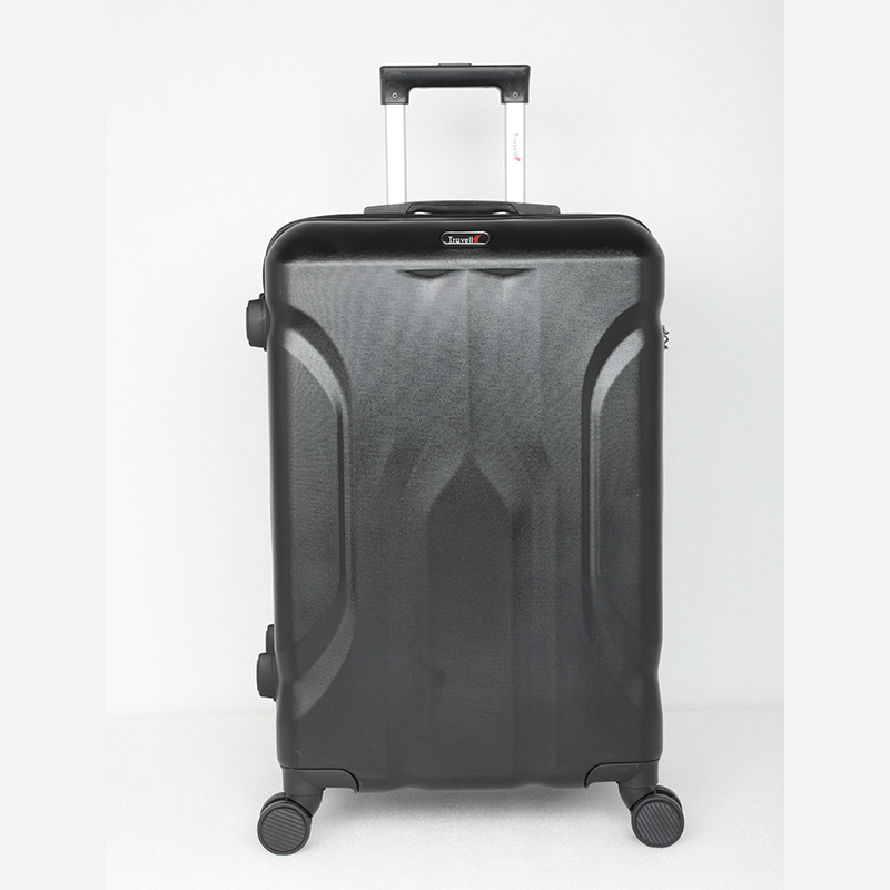 Picture of Travello Luxury Plus 24 Inch Ultra Light Weight Strong Build Quality Water-Resistant Double Caster Wheel Bigger Space Hardtop Luggage-Trolley Black