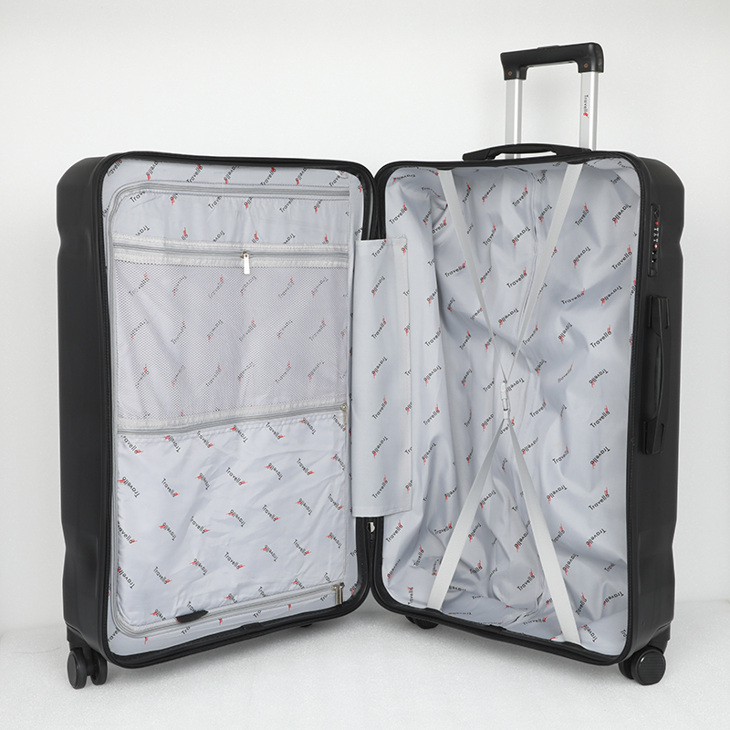 Picture of Travello Luxury Plus 28 Inch Ultra Light Weight Strong Build Quality Water-Resistant Double Caster Wheel Bigger Space Hardtop Luggage-Trolley Black