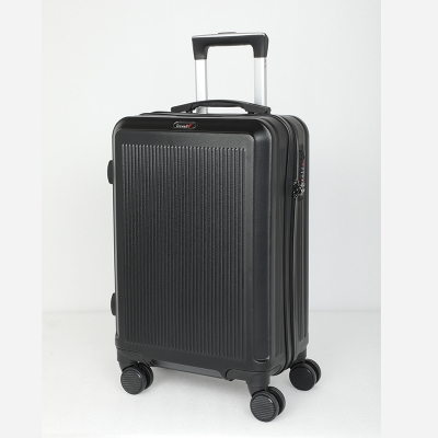 Picture of Travello Royal Zipper Luggage 20" Unbreakable Body More Capacity Water Resistant Aluminum Luggage- Trolley Black