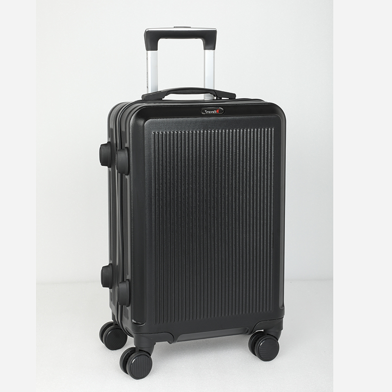 Picture of Travello Royal Zipper Luggage 20" Unbreakable Body More Capacity Water Resistant Aluminum Luggage- Trolley Black