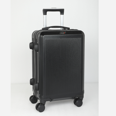 Picture of Travello Royal Zipper Luggage 20" Unbreakable Body More Capacity Water Resistant Aluminum Luggage- Trolley Black