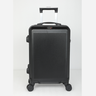 Picture of Travello Royal Zipper Luggage 20" Unbreakable Body More Capacity Water Resistant Aluminum Luggage- Trolley Black