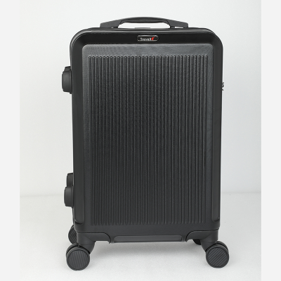 Picture of Travello Royal Zipper Luggage 20" Unbreakable Body More Capacity Water Resistant Aluminum Luggage- Trolley Black