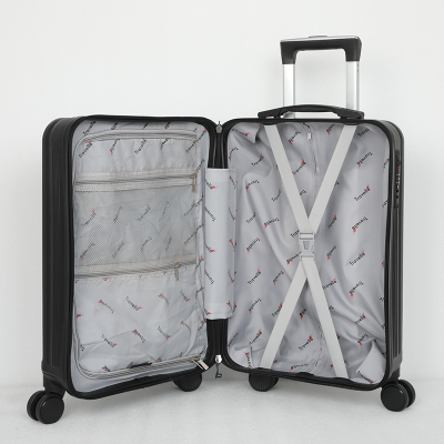 Picture of Travello Royal Zipper Luggage 20" Unbreakable Body More Capacity Water Resistant Aluminum Luggage- Trolley Black