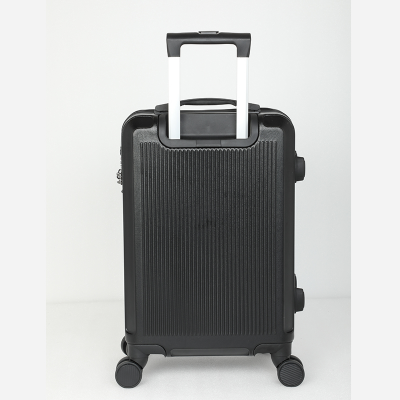 Picture of Travello Royal Zipper Luggage 20" Unbreakable Body More Capacity Water Resistant Aluminum Luggage- Trolley Black