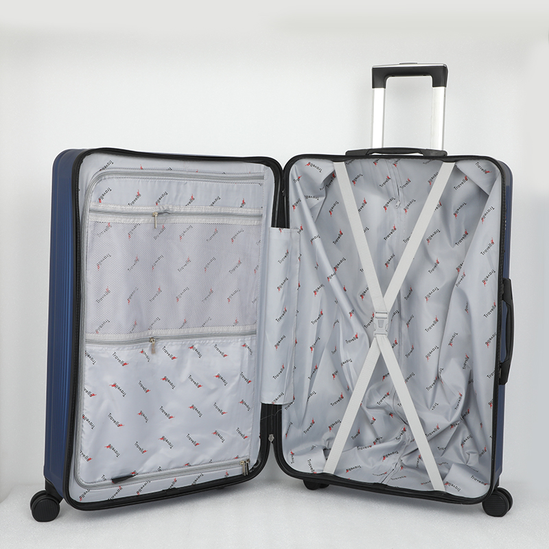 Picture of Travello 28 Inch Royal Zipper Unbreakable Body More Capacity Water Resistant Aluminum Luggage- Trolley Dark Blue