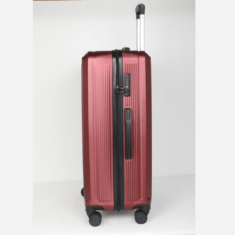 Picture of Travello 28 Inch Royal Zipper Unbreakable Body More Capacity Water Resistant Aluminum Luggage- Trolley Dark Red
