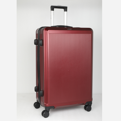 Picture of Travello 28 Inch Royal Zipper Unbreakable Body More Capacity Water Resistant Aluminum Luggage- Trolley Dark Red
