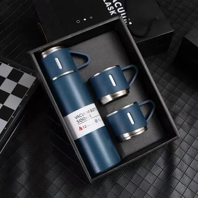 Picture of 500ML Stainless Steel Thermo Vacuum Flask Gift Set | Office & Outdoor Thermos with Cup