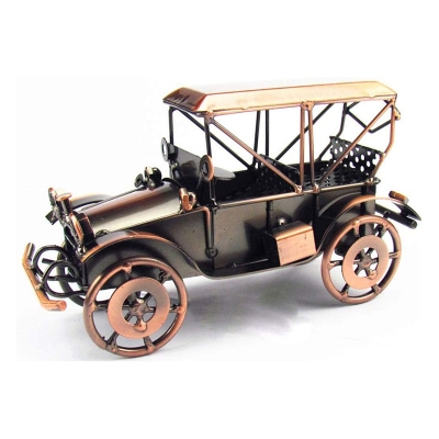 Picture of Statue Sculpture Figurine Retro Wrought Iron Classic Car Model Home Accessories Ornaments Boys Handmade Creative Birthday Gifts Home Decor