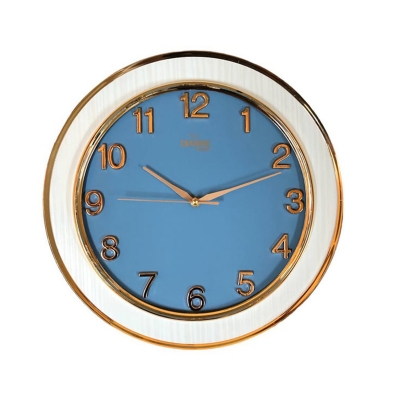 Picture of Enarose Domed Glass Embossed Number Wall Clock A51143