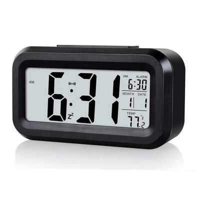 Picture of Electric Desktop Table Clock Electronic Alarm Digital Big LED Screen Desk Clock Data Time Calendar Desk Watch For Office Home