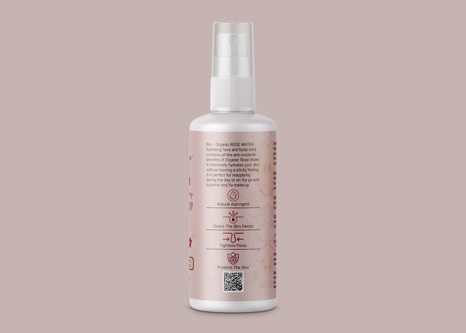 Picture of Bio Organic Rose Water Face And Body Mist - 120ml