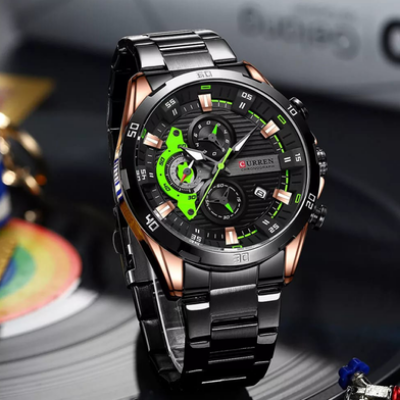 Picture of Curren Stainless Steel Luminous Dial With Chronograph Men watch (8402 )