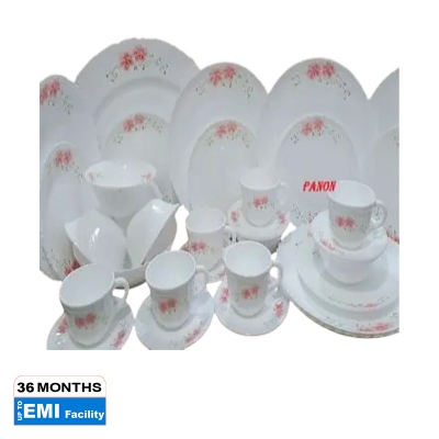 Picture of 76Pcs Pyrex Opal Glassware White Oven Save Dinner Set - Dinner Set