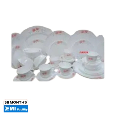 Picture of 38 Pcs Pyrex Opal Glassware White Oven Save Dinner Set - Dinner Set