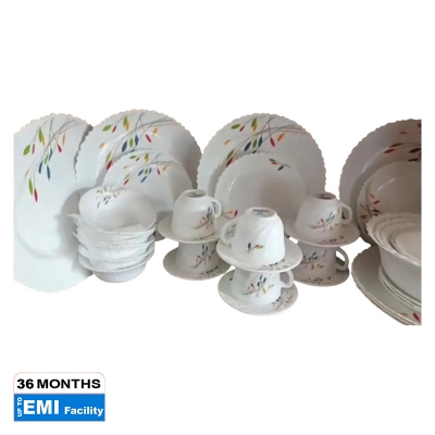 Picture of 32 Pcs Pyrex Opal Glassware White Oven Save Dinner Set - Dinner Set