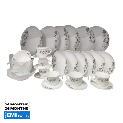 Picture of 57 Pcs Pyrex Opal Glassware White Oven Save Dinner Set - Dinner Set