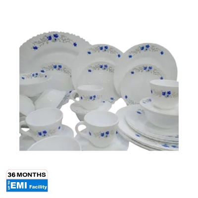 Picture of 38 Pcs Pyrex Opal Glassware White Oven Save Dinner Set - Dinner Set