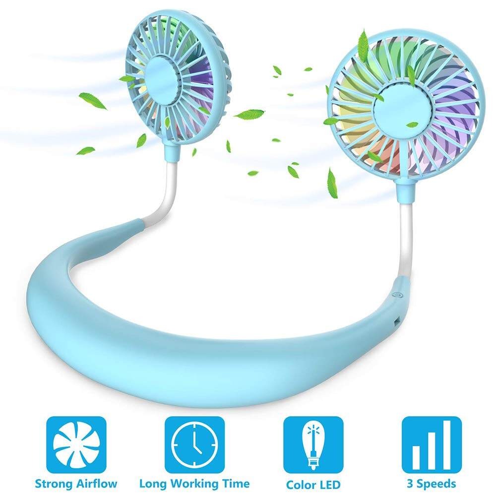 Picture of Portable Neck Fan Mini Usb Rechargeable 