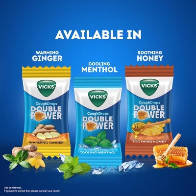 Picture of Vicks Cough Drops With 3 flavour Bag of 65p 175g INDIAN