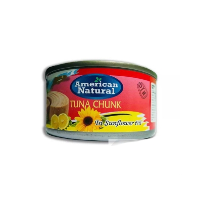 Picture of American Natural Tuna Chunk In Sunflower Oil 185G