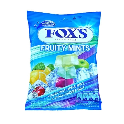 Picture of Fox's Crystal Clear Fruity Mints Candy Pouch (90g x 1 Packs)